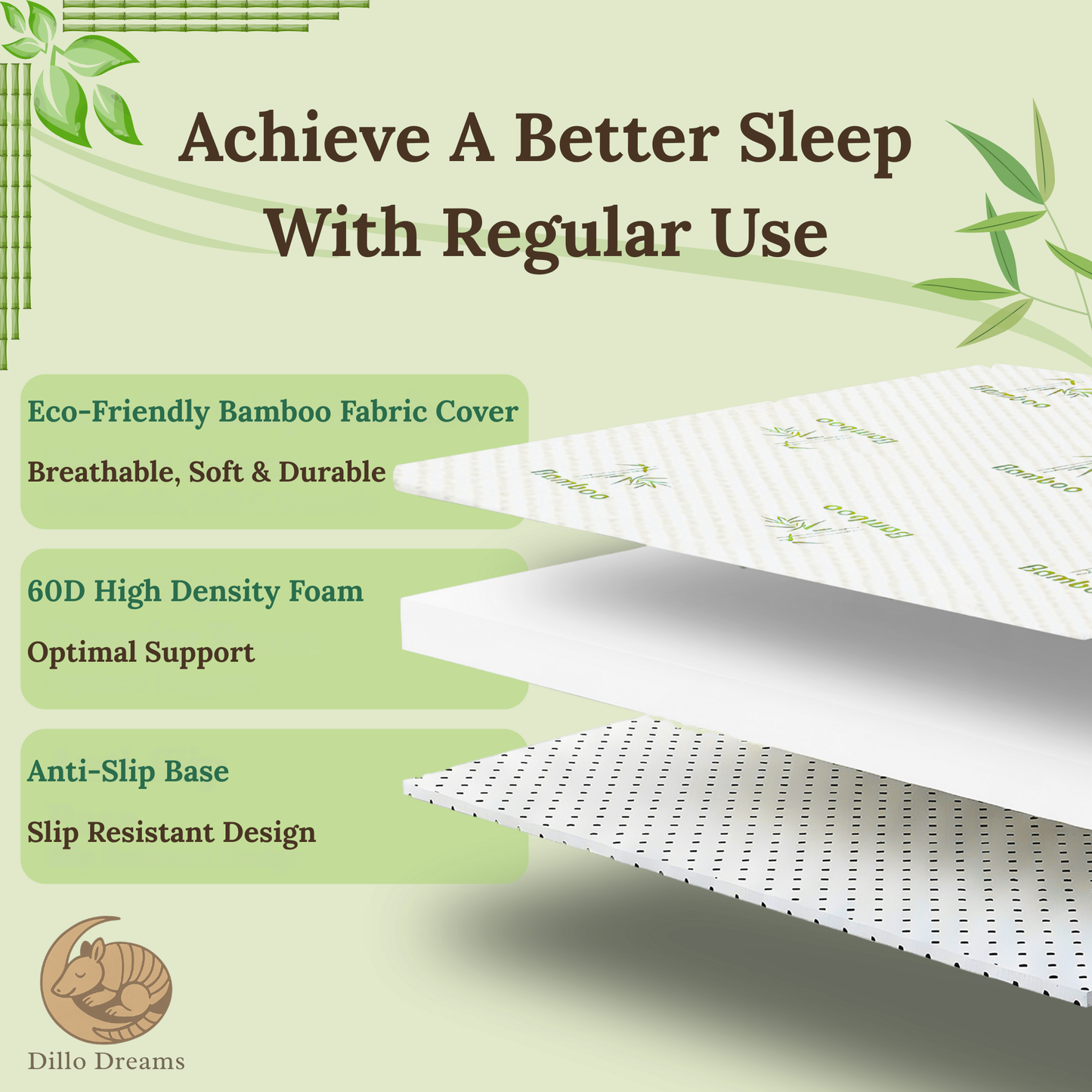Premium Bamboo Mattress Topper
